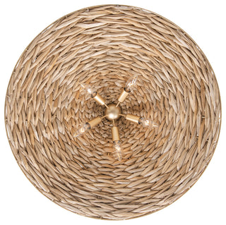 Varaluz 502P05 Hilton Head 5 Light 26"W Pendant - French Gold / Natural