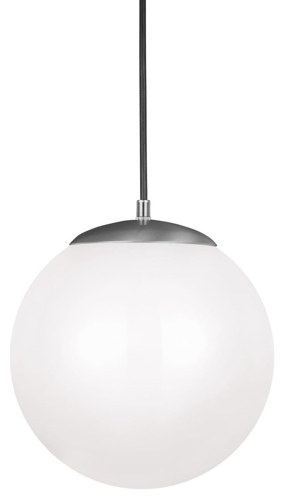 Generation Lighting Lighting 1-Light Pendant, Satin Aluminum