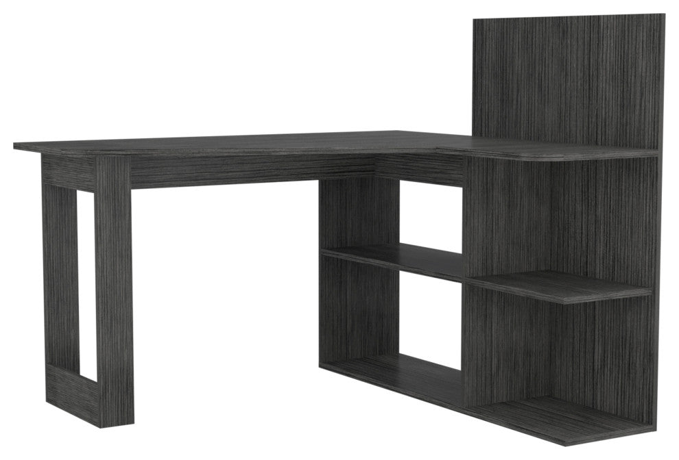 Kairi Computer Desk, Smoky Oak