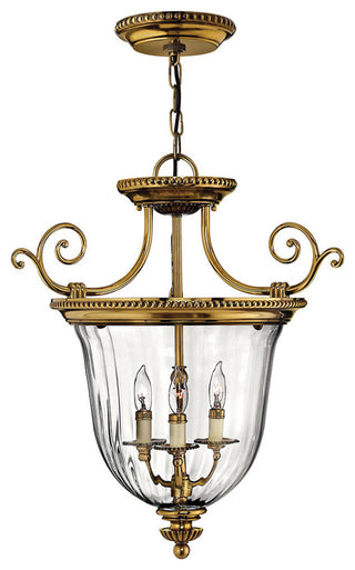 Hinkley Cambridge Three Light Foyer Pendant 3613BB