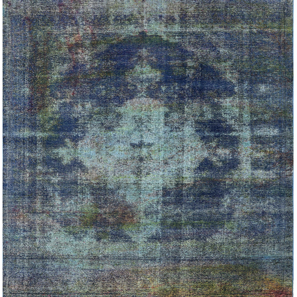 Ahgly Company Indoor Square Mid-Century Modern Area Rugs, 4' Square