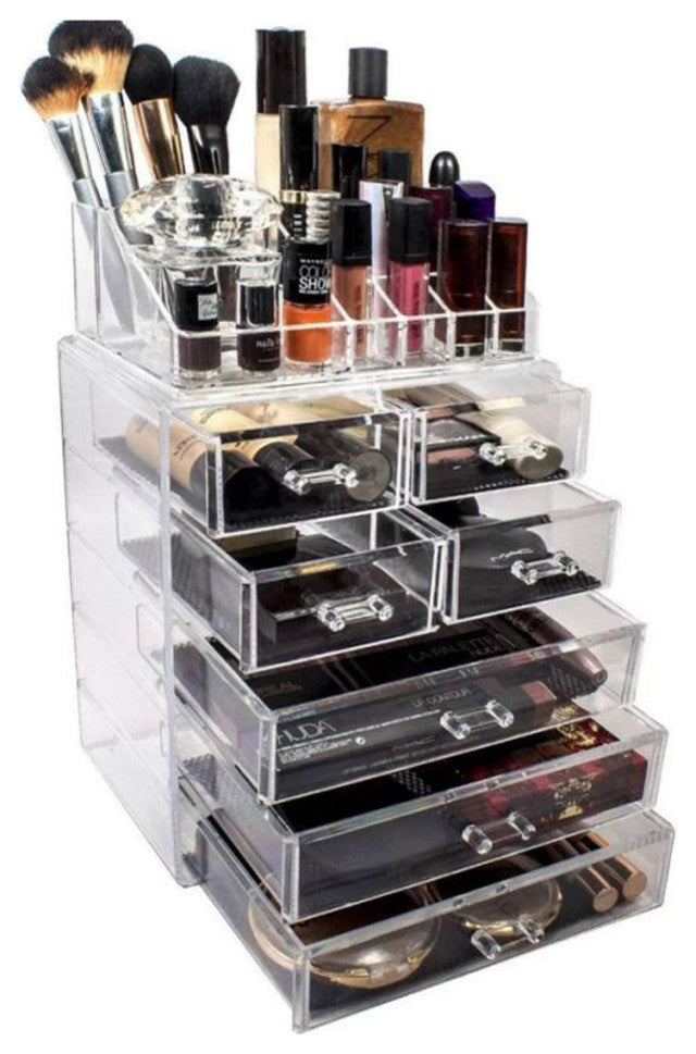 OnDisplay Cosmetic Makeup and Jewelry Storage Case Display - 7 Drawer Design