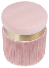 Melody Blush Tasseled Ottoman