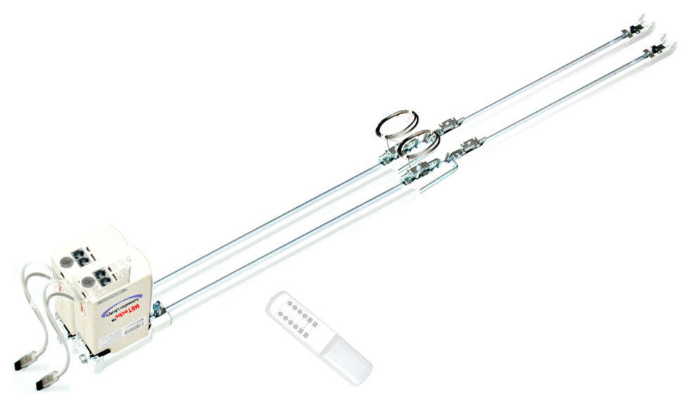 82" Remote Control Electric Curtain Dual Track