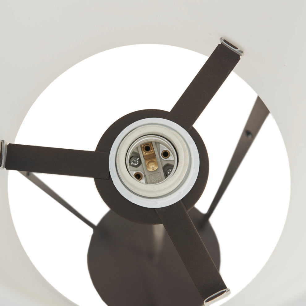 Martha Stewart Charlton Minimalist Modern Metal Floor Lamp, Black