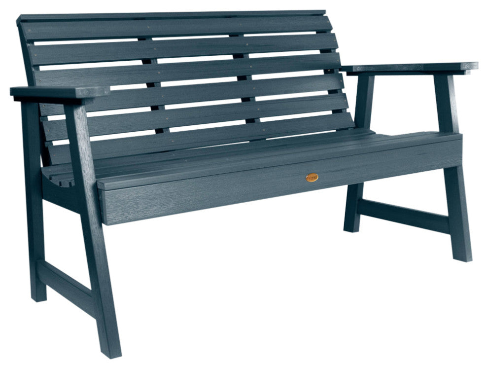 Weatherly Garden Bench, Federal Blue, 4'