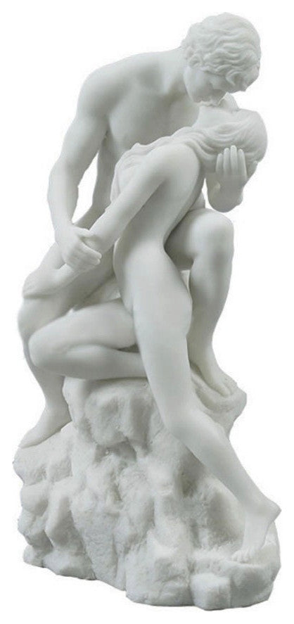 The Lovers Sculpture Statue (Marble White Color) by Veronese Design