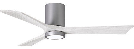 Matthews Fan Irene-3HLK With Lighting Kit, Brushed Nickel, 52", Matte White