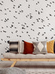 Soaring Birds Peel and Stick Vinyl Mural, Black, 24"w X 96"h, 6 Panel Set