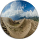 Massive Sand Dunes Panorama, Landscape Round Wall Art, 36"