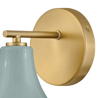 Lark 85510 Haddie 9" Tall Bathroom Sconce - Lacquered Brass