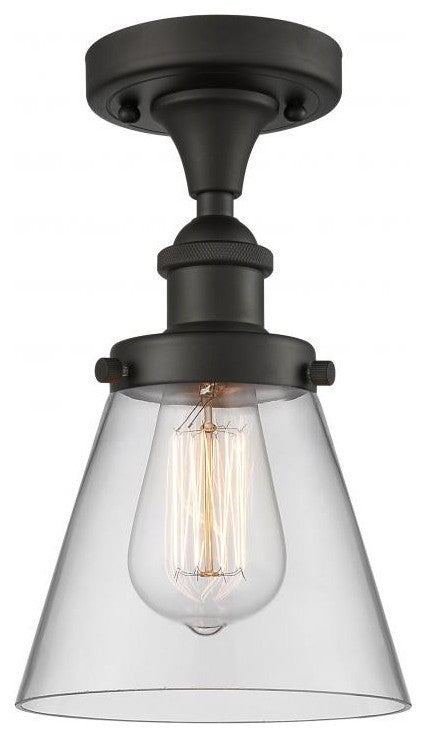 INNOVATIONS LIGHTING 916-1C-OB-G62-LED Small Cone 1 Light Semi-Flush Mount