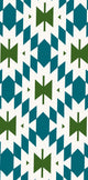 Patna Geometric Print Bath Towel, Teal
