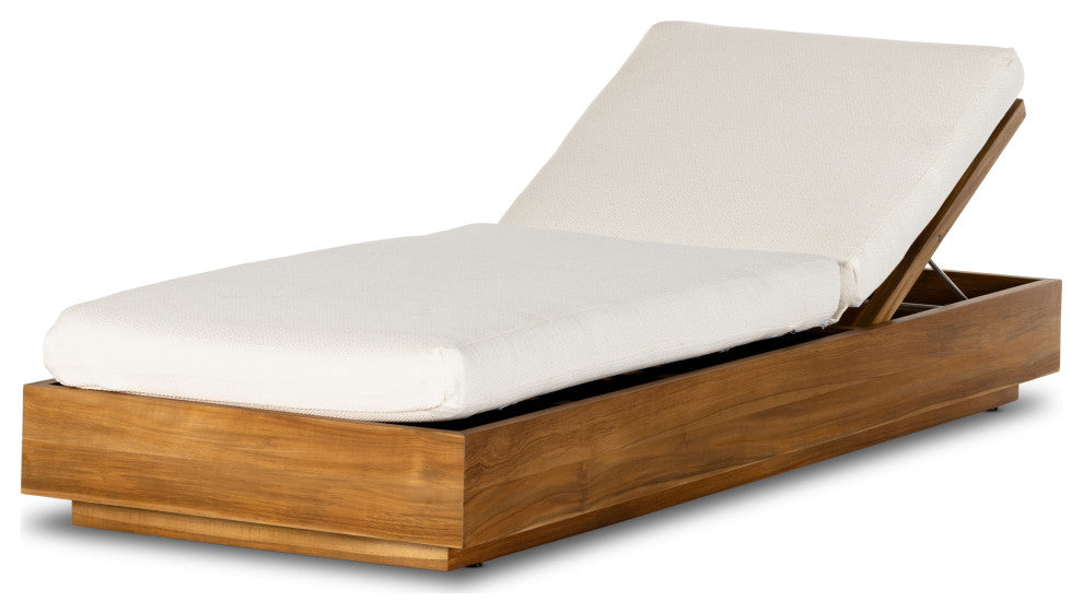 Kinta Outdoor Chaise Lounge-Ntrl-Fsc