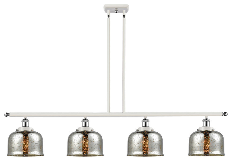 Innovations 916-4I-WPC-G78-LED 4-Light Island Light, White, Polished Chrome
