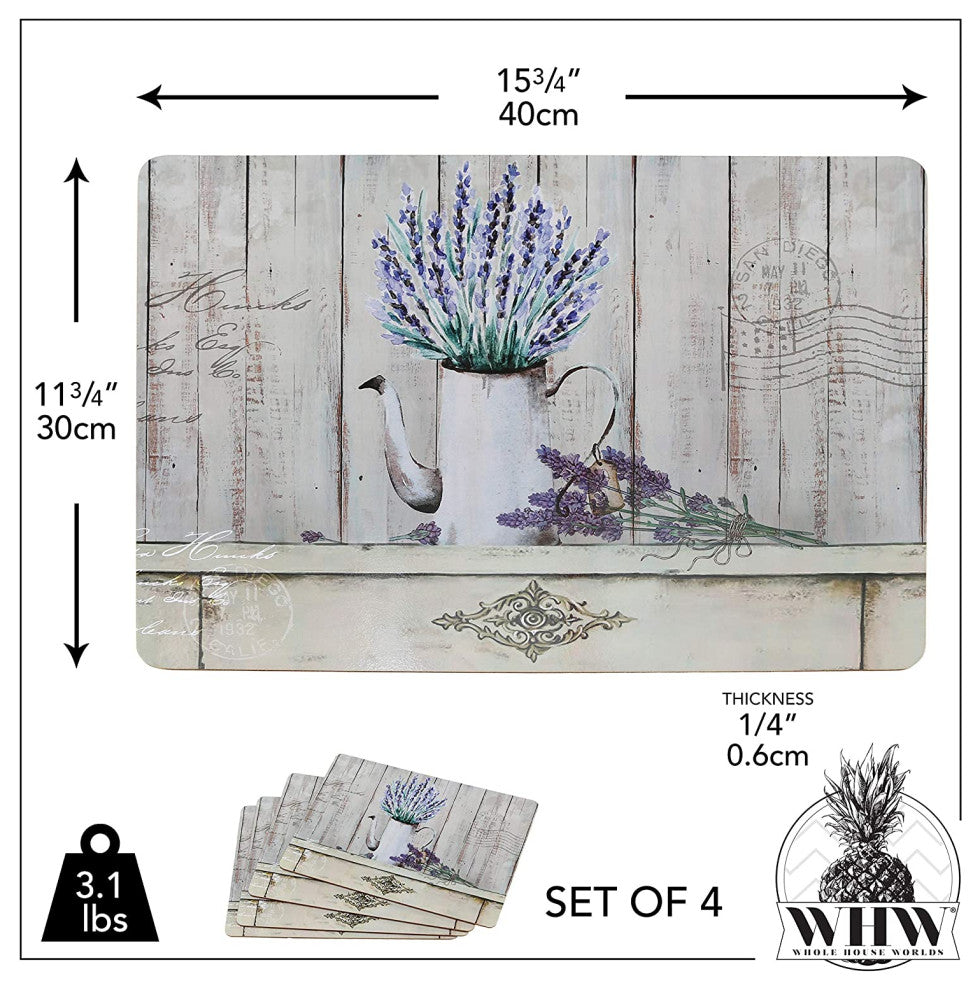 Lavender 15.75 " Cork Placemats