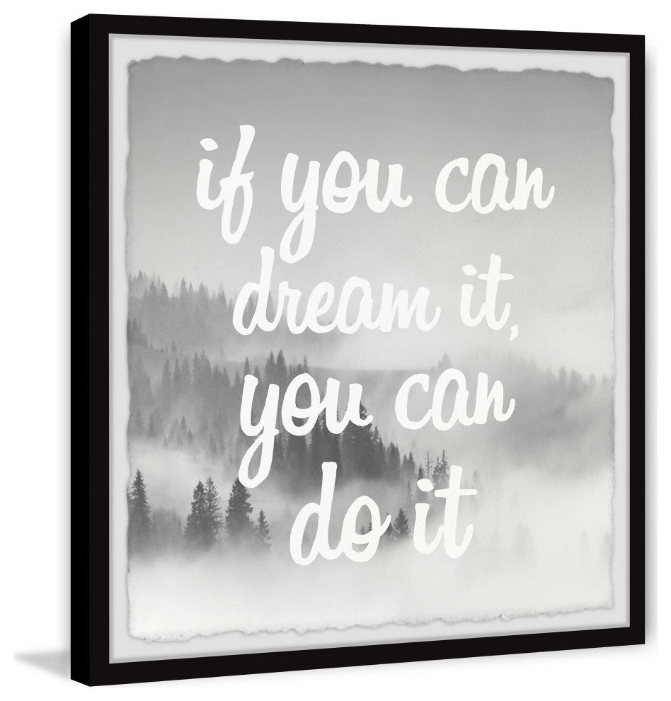 "Dream It and Do It" Framed Painting Print, 32x32