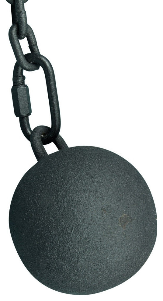 Cast Iron Cannonball Weight Gate Closer Latch Colonial Design and 5 Feet Chain