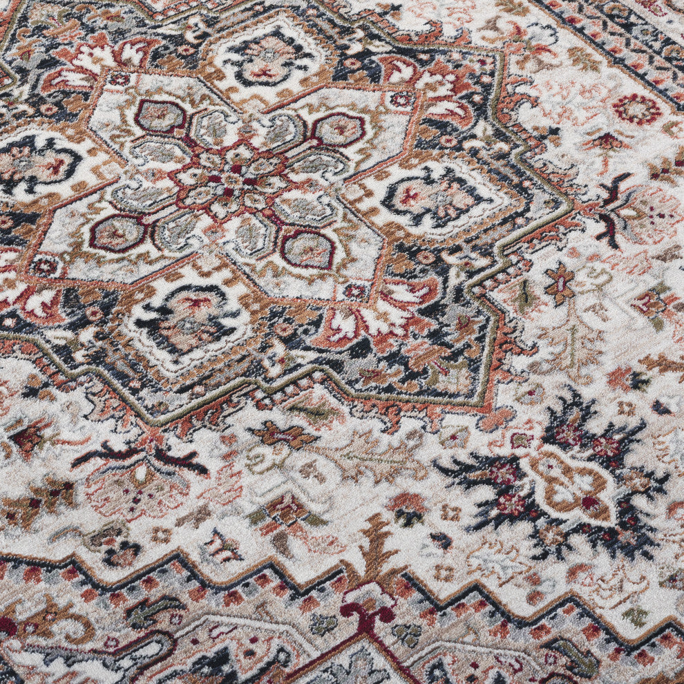 Lauren Ralph Lauren Collection Atwood LRL1119 Rug, Ivory/Beige Red, 9'x13'