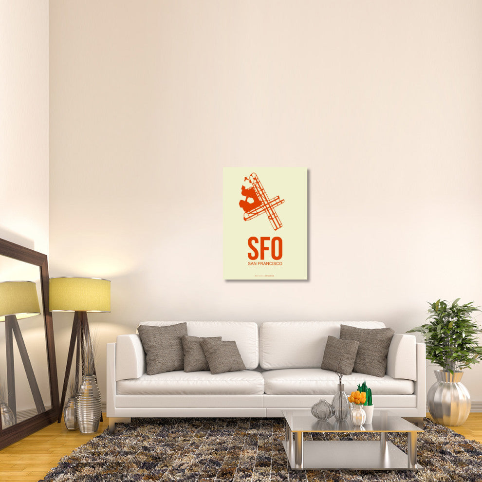 "SFO San Francisco Poster 1" Fine Art Print