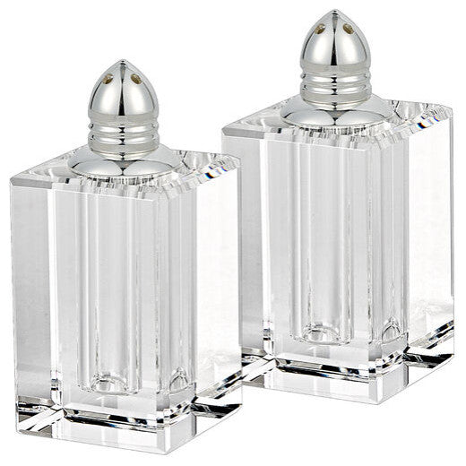 Badash H143P Spirit Gold Hand Made Crystal Salt Pepper Shaker
