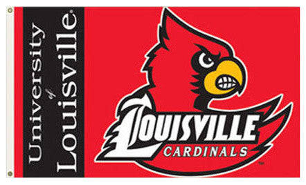 Louisville, 3'x5' NCAA Polyester Flag