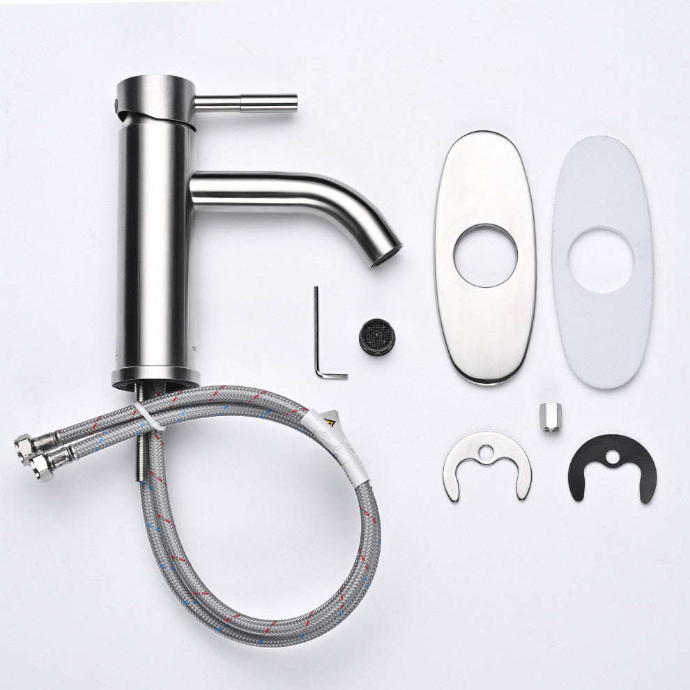 Aquaterior Single Handle Deck-mount Vessel Faucet Bathroom Vanity Mixer Tap