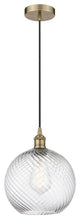 Innovations 616-1P-AB-G1214-10 1-Light Mini Pendant, Antique Brass