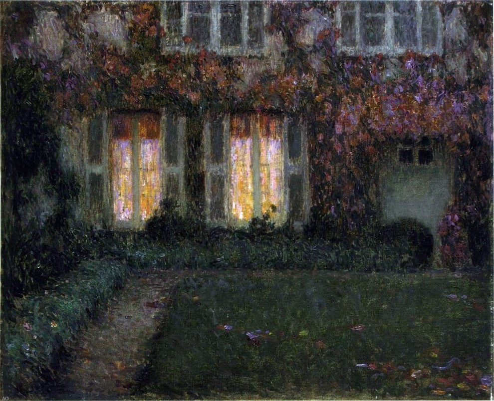 Henri Le Sidaner Autumn Twilight, 20"x25" Gallery Wrapped Canvas Print