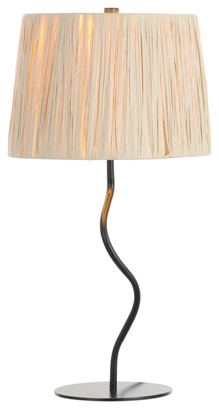 Safavieh Ziggi 24.25" Table Lamp, Black/Natural