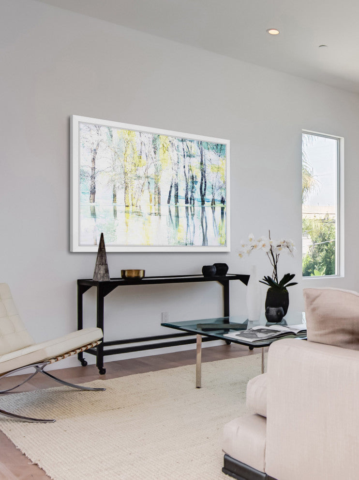 Parvez Taj "Yellow Haze" Framed Painting Print, 24"x16"