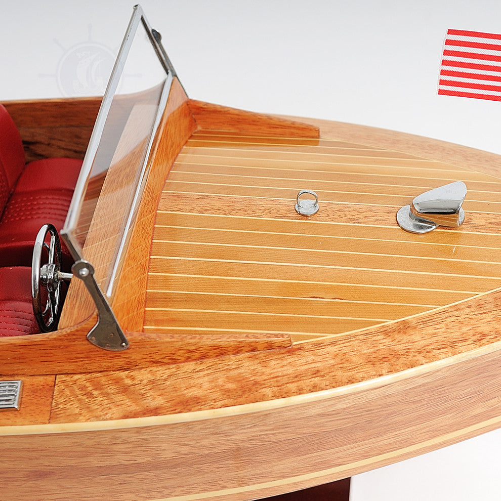Chris Craft Runabout Wooden Handcrafted boat model