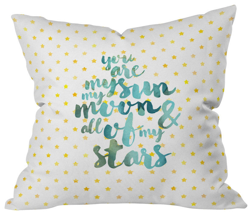 Hello Sayang You Are My Sun My Moon And All Of My Stars Outdoor Throw Pillow