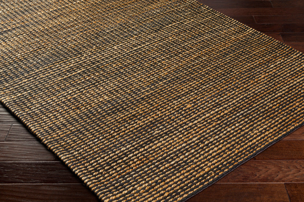 Priya PYA-2301 Black/Tan Hand Woven 8' x 10' Rug