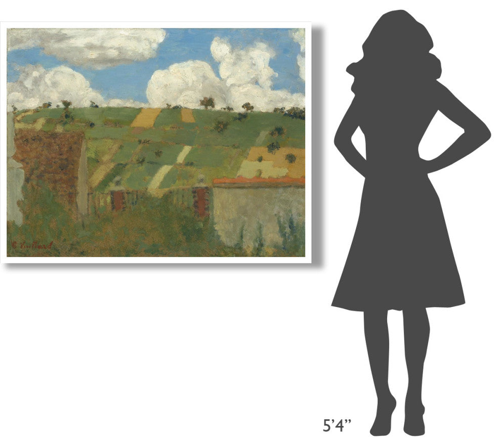"Landscape of the Ile-de-France, 1894" Paper Print by Edouard Vuillard, 50"x38"