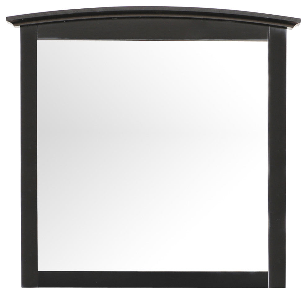 Cambria Arched Mirror, Black