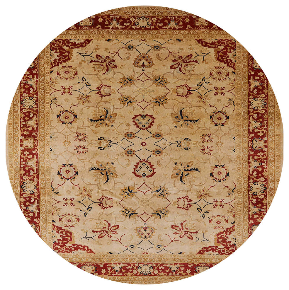 Ahgly Company Indoor Round Mid-Century Modern Area Rugs, 3' Round