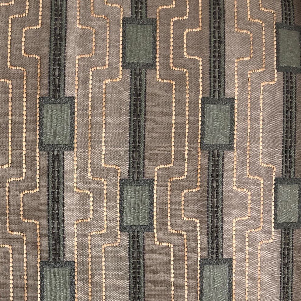 Gusto Square Blue Luxury Throw Pillow, 20"x20"