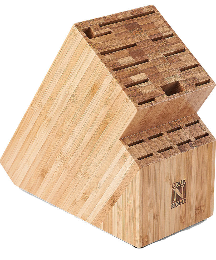 Cook N Home Bamboo Knife Storage Block
