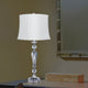 Fangio Lighting 29" Crystal Lamp With Chrome Metal Accent
