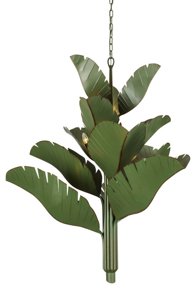 Varaluz 901C12 Banana Leaf 12 Light 44"W Abstract Candle Style - Banana Leaf