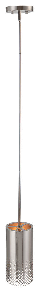 Uttermost Manheim 1-Light Nickel Cylinder Pendant