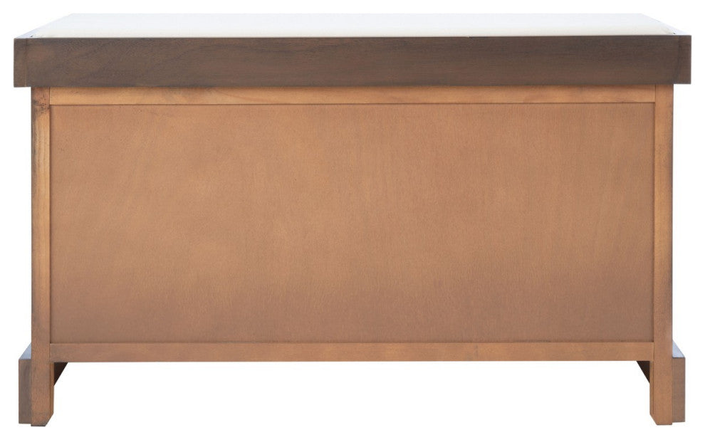 Safavieh Landers 2 Drawer Cushion Bench, Brown