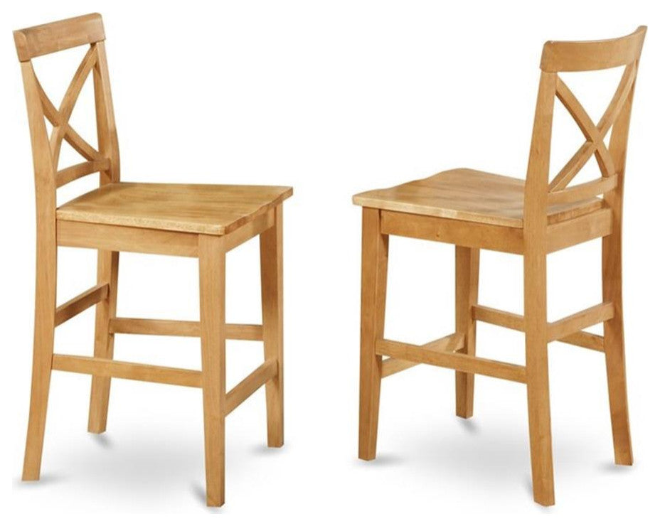 Hazel Counter-Height Rectangular Dining Table Set, 5 Pieces, Wood
