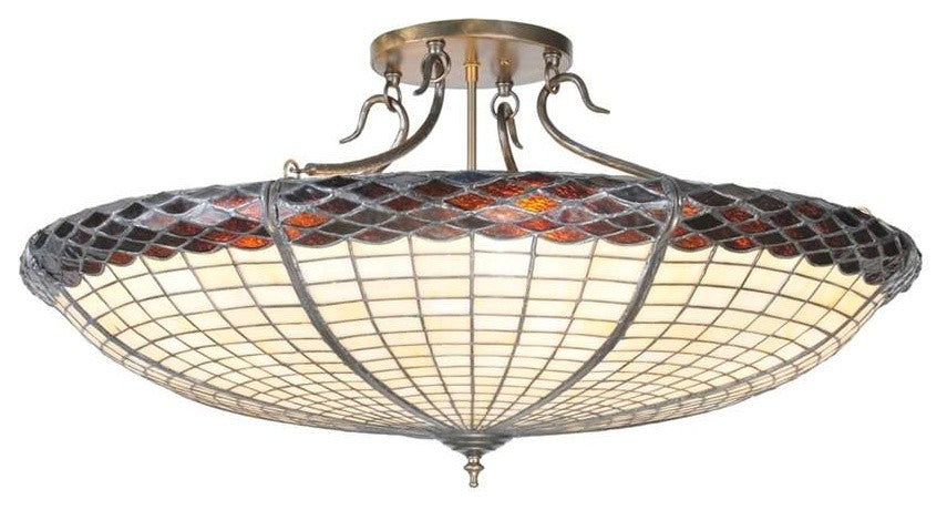 36W Greenbriar Oak Semi-Flushmount