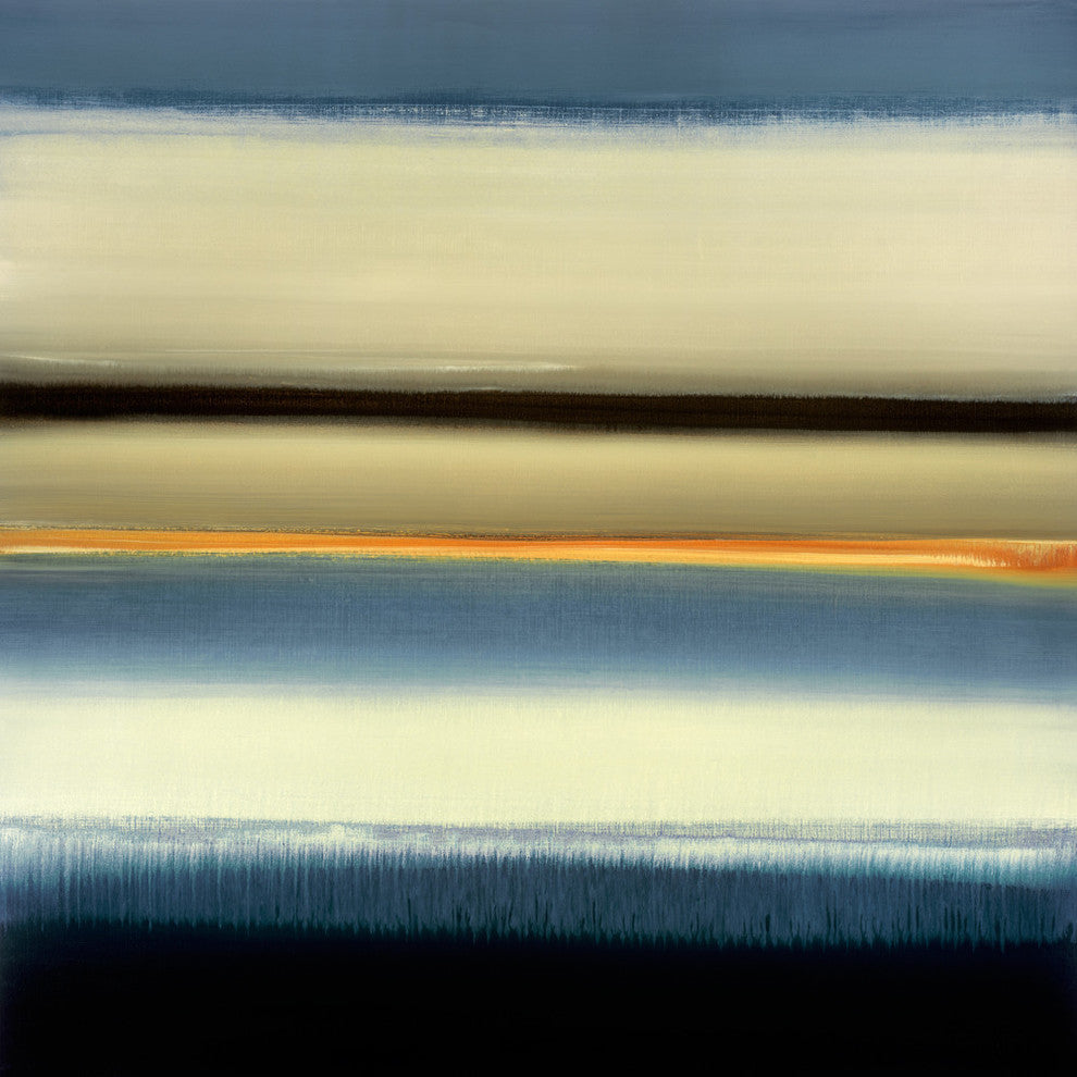 Remembering When Fine Art Giant Canvas Print, Blue, Beige, 54"X54"