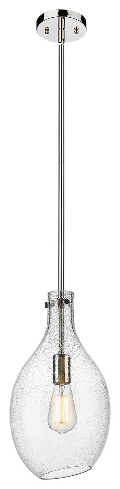 Innovations 493-1S-PN-G554-9 Norwalk 1 Light Mini Pendant, Polished Nickel