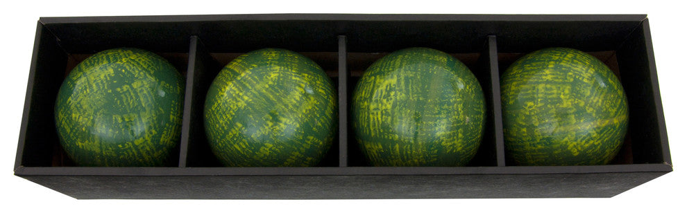 4" Green Porcelain Ball Set