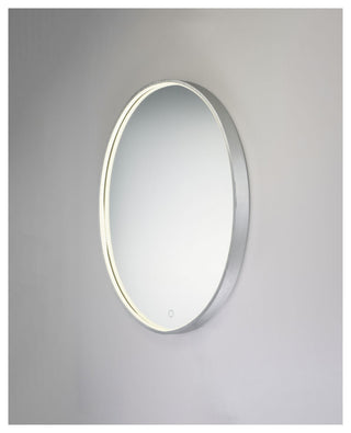 ET2 E42012-90 Mirror 23-3/4" W x 29-1/2" H Contemporary Oval - Anodized Bronze