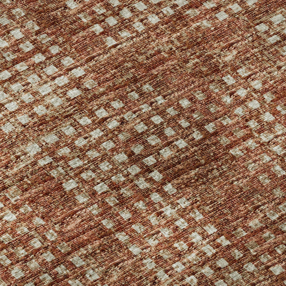 Premium Machine Washable Mayfield AMF33 Paprika 8' x 10' Rug